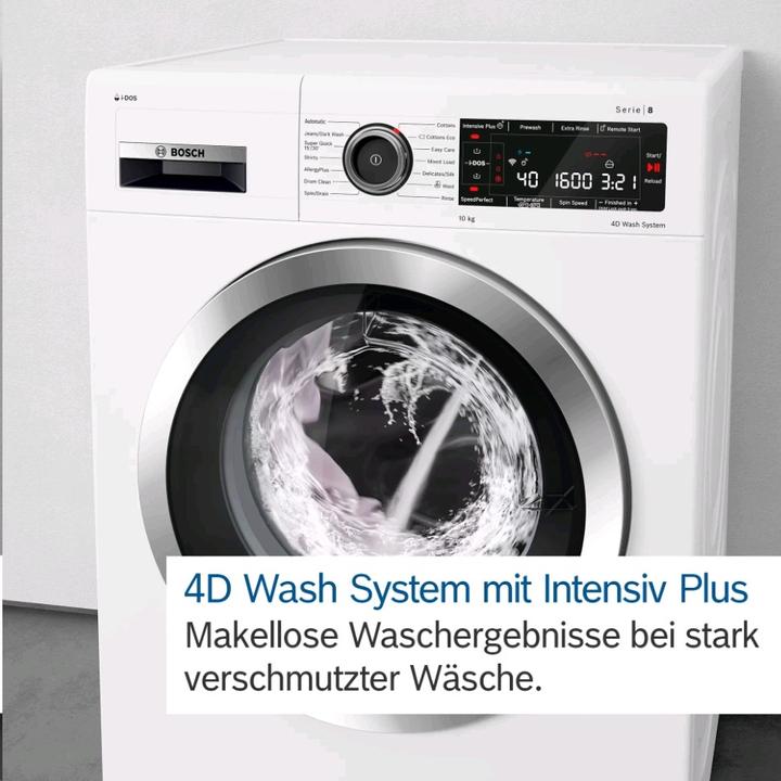 Image du produit Bosch Hausgeräte HomeProfessional WAVH8E41CH (9 kg, Gauche, Fiche CH)