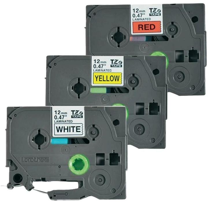 Brother Multipack TZe-31M3 (1.20 cm, Yellow, Red, Black, White)