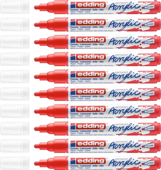 Produktbild Edding Acrylmarker 5100 (Verkehrsrot, 3 mm, 1 x)