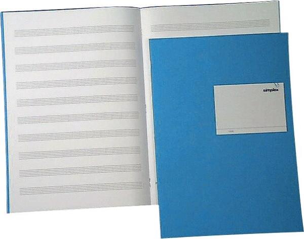 Actual product image Simplex Music book (A4, Special ruling, Hardcover)