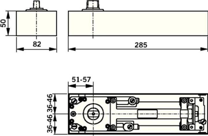 Immagine prodotto Dormakaba Chiudeporta da pavimento DORMA BTS 75 V (Interno)