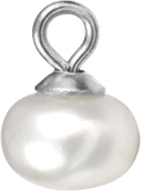 Immagine prodotto Star Piercing Anhänger silber grosse Perle weiss (senza ottone, Acciaio chirurgico 316L)