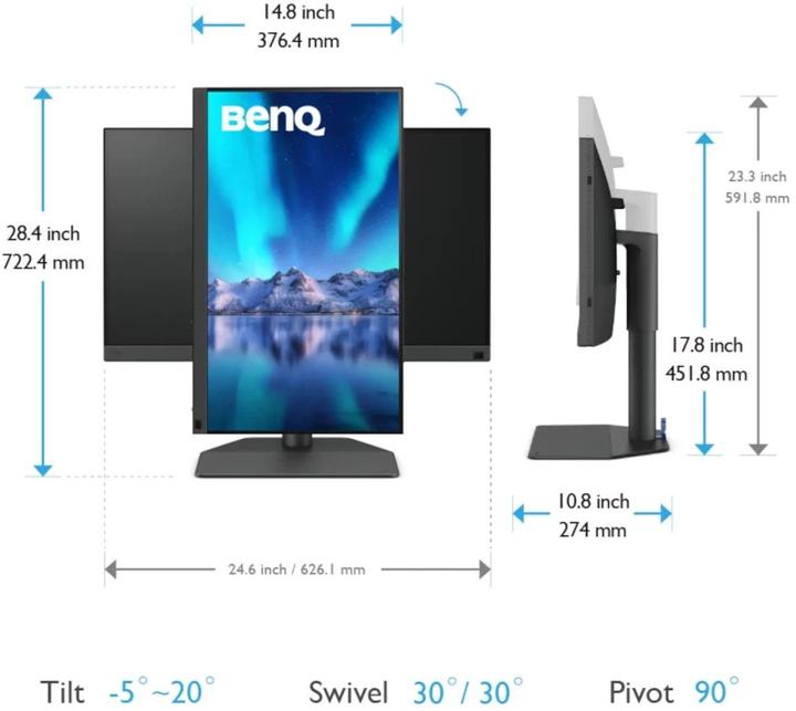 Immagine prodotto BenQ PhotoVue SW272Q (2560 x 1440 pixel, 27")