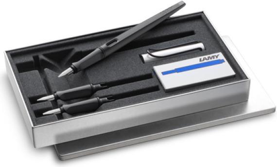Lamy JOY - pen and paper writing set (Grey, Black, 3 x)