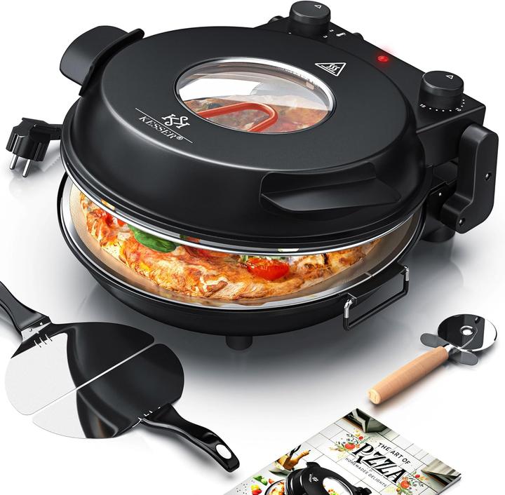 Produktbild Kesser Pizza-Ofen mit feuerfester Steinplatte & Timer