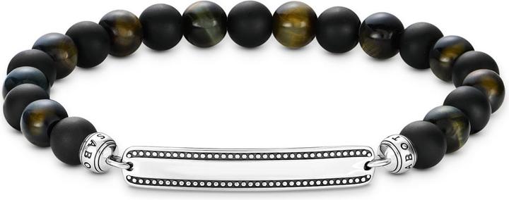 Thomas Sabo Gravur Armband Obsidian und Tigerauge