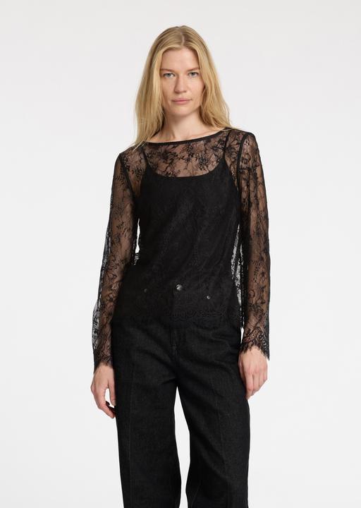 Image du produit Selected Femme Haut en dentelle avec manches longues (36)