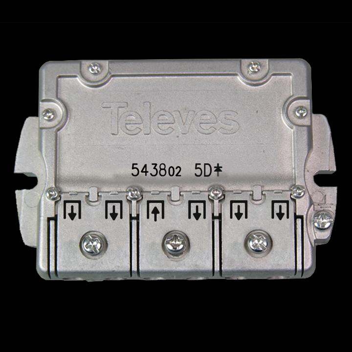 Immagine prodotto Televes EFV 5 Distributore Easy-F a 5 vie 5-2400 MHz 11dB (11 dB, Collettori e ramificazioni)