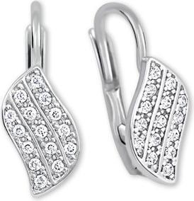 Image du produit Brilio Boucles d'oreilles en or blanc avec cristaux 239 001 00648 07