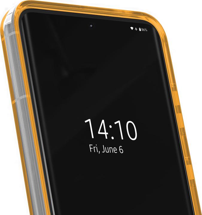 Actual product image iDeal Of Sweden Clear Case Mid - Orange Spritz (Samsung Galaxy S24)