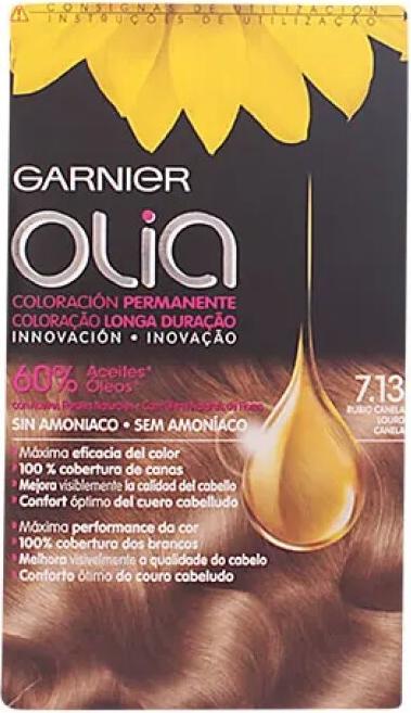 Garnier OLIA Coloración Permanente #7,13 Rubio Canela 4 pz (7,13 Rubio Canela)