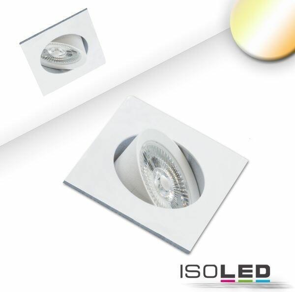 Produktbild Isoled LED Einbauleuchte Slim68 9W weiss eckig dimmbar Dim-To-Warm (700 lm)