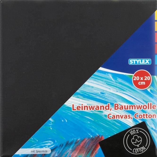Stylex Toile Noir 20x20cm 28597 (20 x 20 cm)