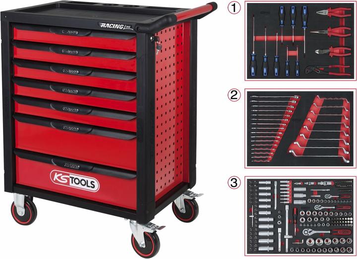 KS Tools RACINGline Werkstattwagen (215 x)
