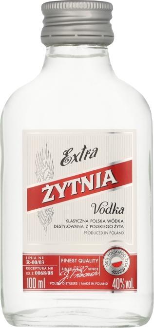 Actual product image Zytnia Poolse grey vodka 40% Vol. 0,1l