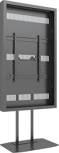 Image du produit Multibrackets Stele ohne Monitor, Portrait, schwarz, 75"/9284
