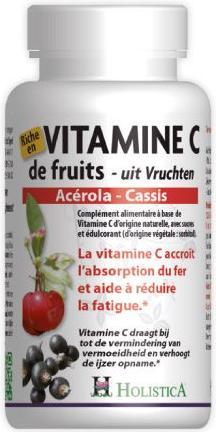 Produktbild Holistica Vitamin C Acerola Cassis Tabl (60 Stück, Tabletten, 85 g)
