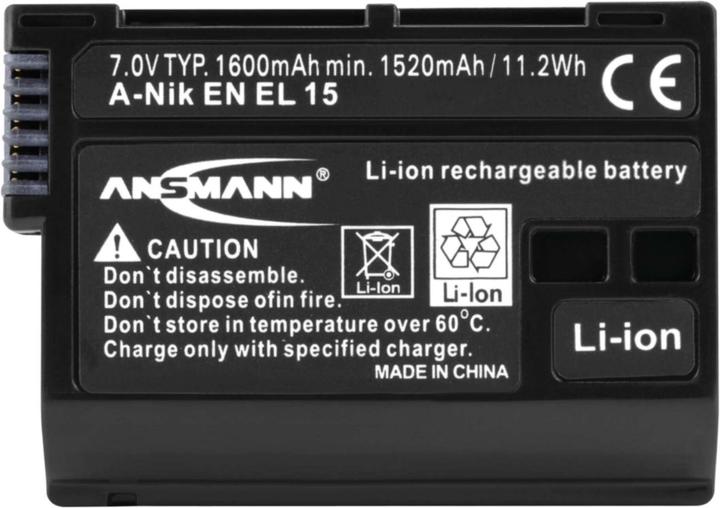 Actual product image Ansmann A-Nik EN EL 15 (Camera battery)