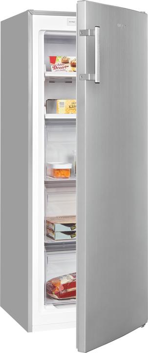 Actual product image Exquisit GS231-NF-H-010D inoxlook, freezer (freestanding) (Stand-alone, 161 l)