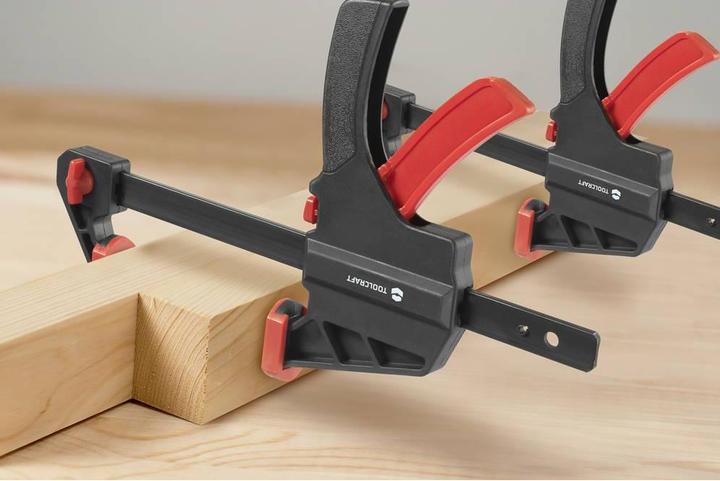 Productafbeelding Toolcraft TO-7870761 Eenhandsklem, set van 4 (15 cm & 30 cm) Spanbreedte ( (300 mm)