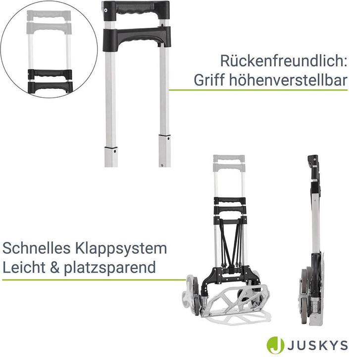 Produktbild Juskys Klappbare Treppensackkarre (80 kg)