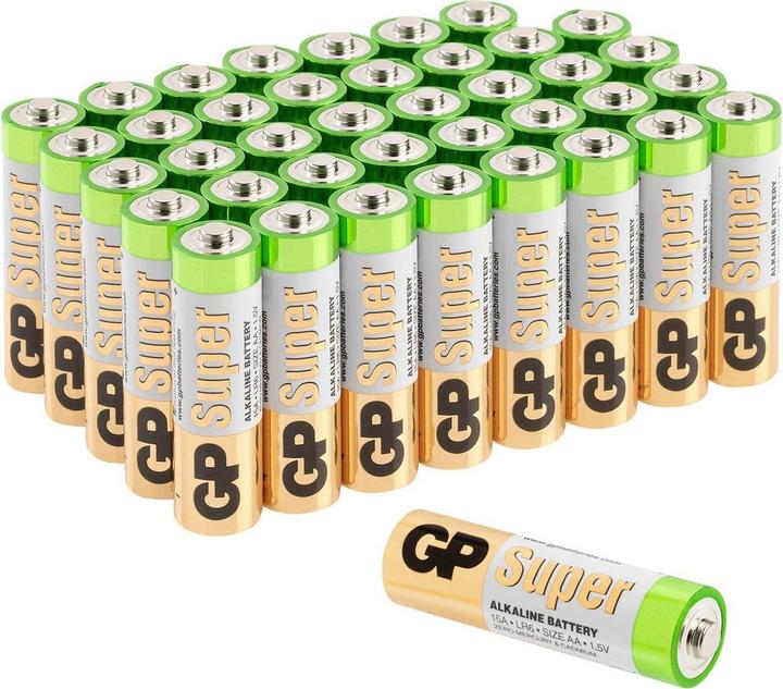 Immagine prodotto GP Batteries Batteria AA Mignon GP Alcalina Super 1.5V 40 pezzi (40 pz., AA)