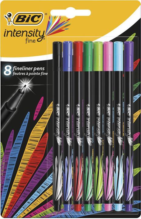 Immagine prodotto Bic Intensità Penna fine fine (Multicolore, 8 x)