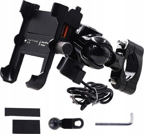 Image du produit FreedConn Support De Téléphone Moto Mc10 + Bm2r Fixation Sur Tube De Direction