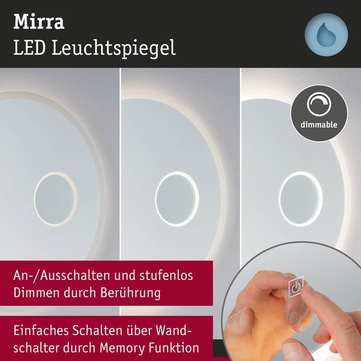 Actual product image Paulmann Leuchtspiegel Mirra Kosmetik (Ø 60 cm)