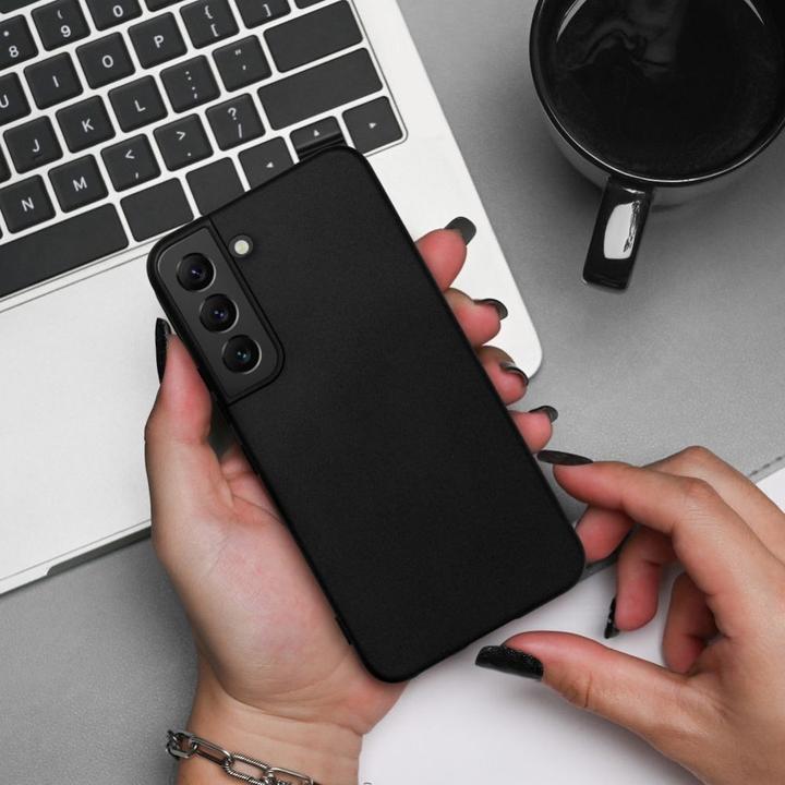 Actual product image OEM Back panel cover SILICONE case for SAMSUNG S25 black (Samsung Galaxy S25)