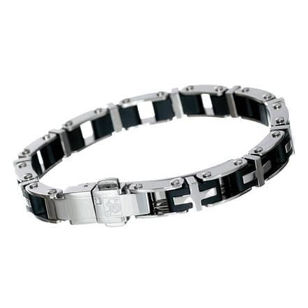 Simmons Jewelry Co. Armband Edelstahl L.A. 8 mm (Edelstahl)