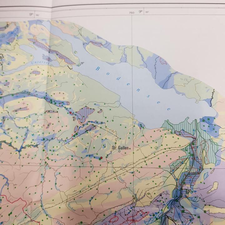 Produktbild Hydrogeologische Karte der Schweiz 1 : 500'000 - Grundwasservorkommen