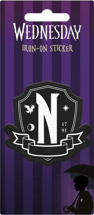 Immagine prodotto Universal Textiles Adesivo con ferro da stiro sullo stemma dell'Accademia Nevermore (1 x)