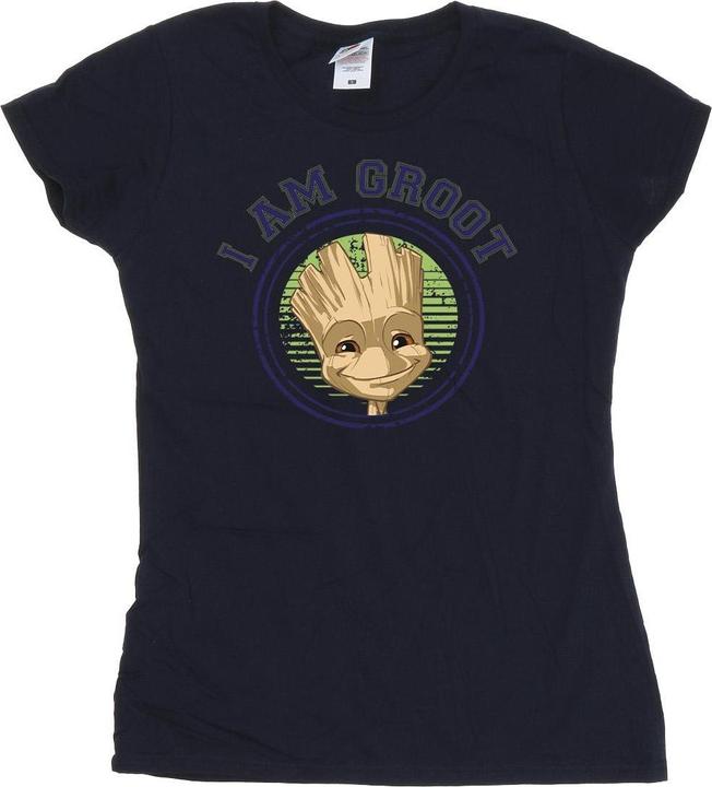 Actual product image Guardians of the Galaxy Womens/Ladies Groot Varsity Cotton T-Shirt (XXL)