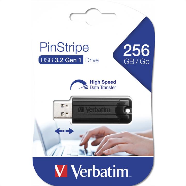 Image du produit Verbatim PinStripe (256 Go, USB-A, USB 3.0)