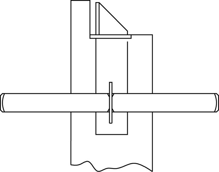 Actual product image Ogro Connecting pins for panic wires 120 FS (Door handle)