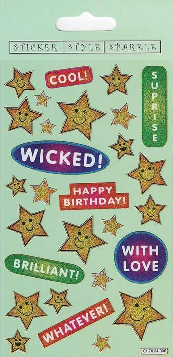Actual product image Paper Projects Reusable Wicked Stars Stickers