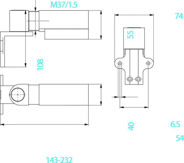 Actual product image Amf Door closer hydraulic 150N (Outdoor)