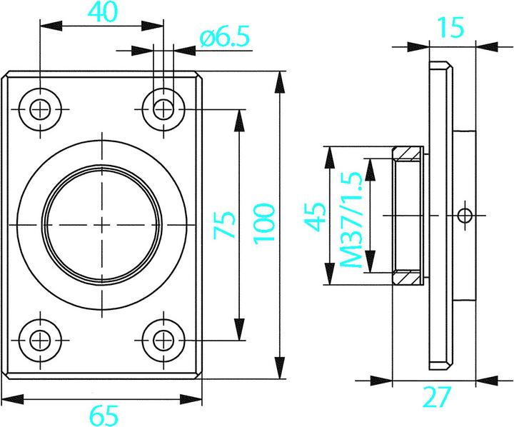 Actual product image Amf Screw-on plate 149STP (Nail plate, 1 pcs.)