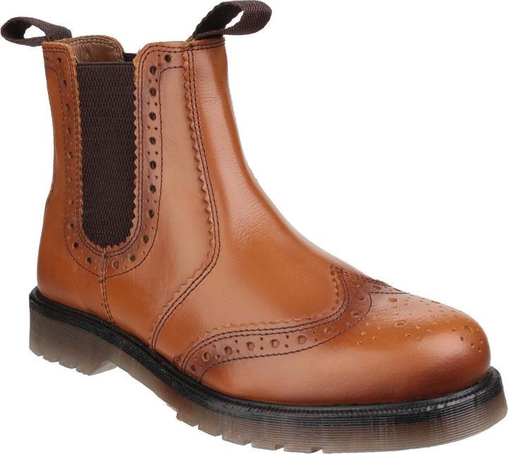 Amblers Safety Mens Dalby Pull On Brogue Boots