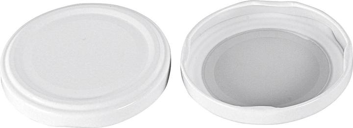 Produktbild Dosen-Zentrale Twist-off Deckel pasteurisationsfest Ø63mm weiss (6 Stk.)