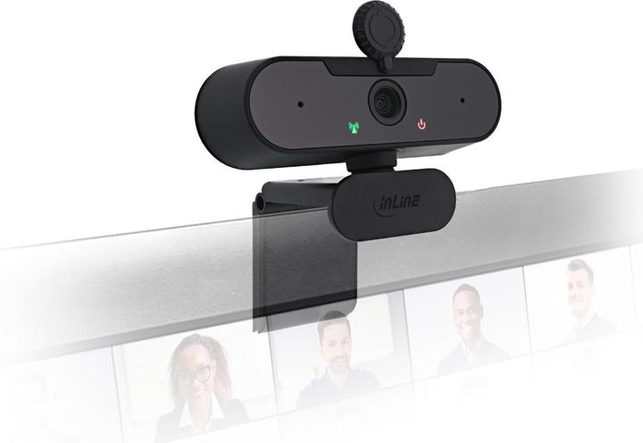 Immagine prodotto InLine ® Webcam FullHD 1920x1080/30Hz con autofocus, cavo di connessione USB Type-C (2.10 Mpx)