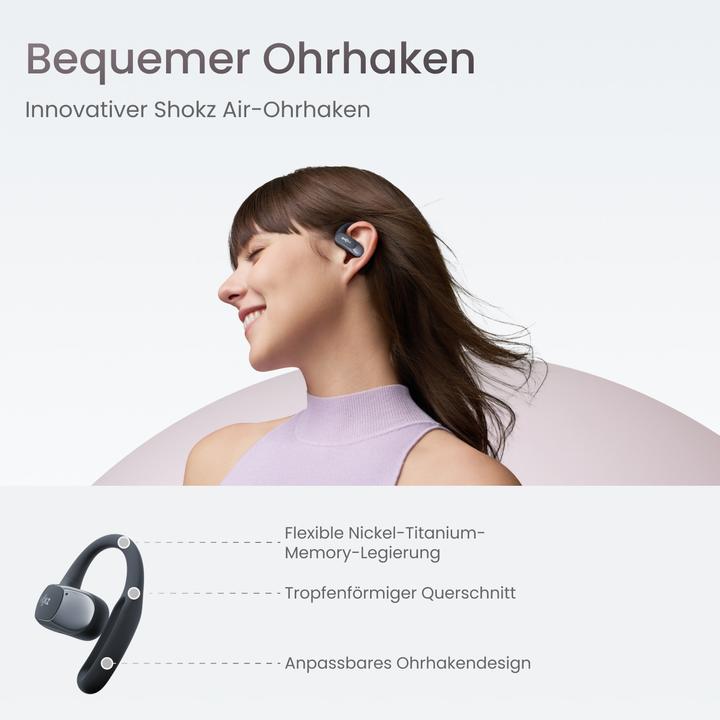 Immagine prodotto Shokz OpenFit Air (NC, 6 h, Senza fili)