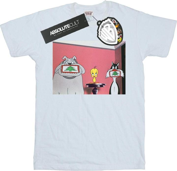 Image du produit Looney Tunes - T-shirt CHRISTMAS POSTCARD - Femme (XL)