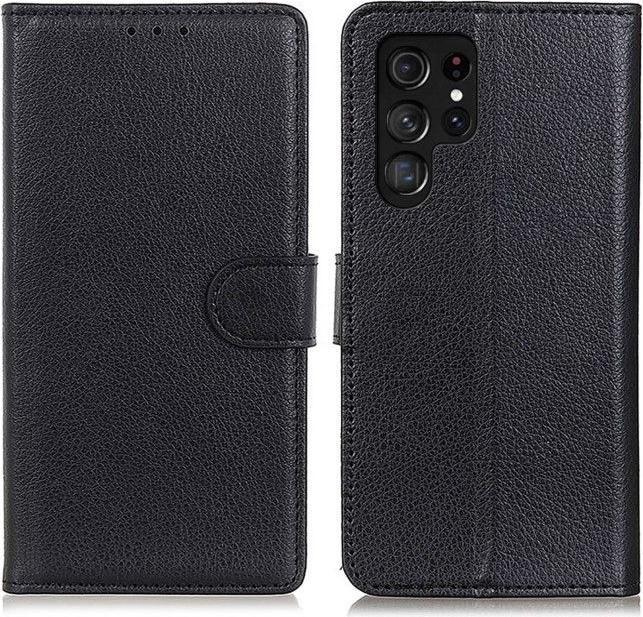 Actual product image MU Classic Litchi Leather Bookcover Series (Samsung Galaxy S24 Ultra)