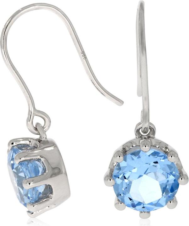 Immagine prodotto Xen Orecchini con quarzo blu HT di circa 3,78 ct. placcati in rodio (Argento 925)