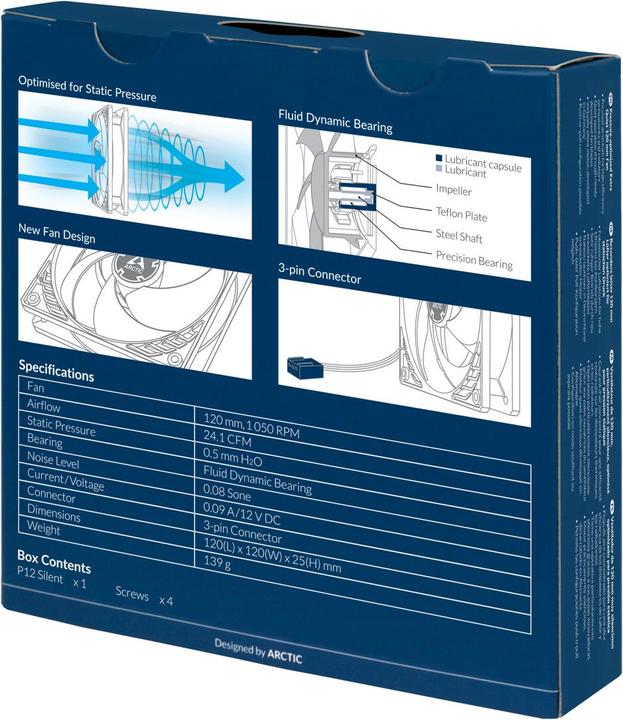 Actual product image Arctic P12 Silent (120 mm, 1 x)