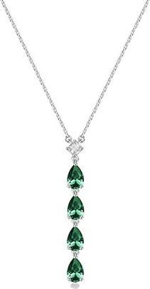Brosway Life Green Fancy Cubic Zirconia Silver Necklace Flg110