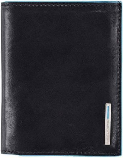 Produktbild Piquadro Blue Square vertikale Brieftasche 10 Karten mit Münzhülle Nacht Blau