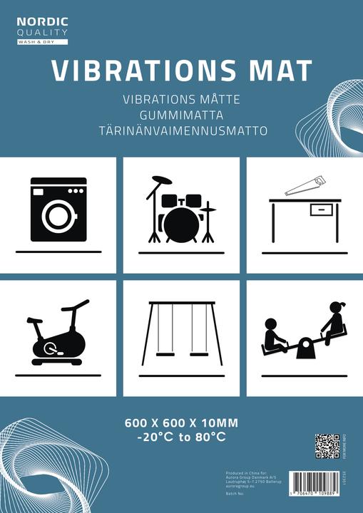 Produktbild Nordic Anti-vibration mat Quality 600x600x10mm